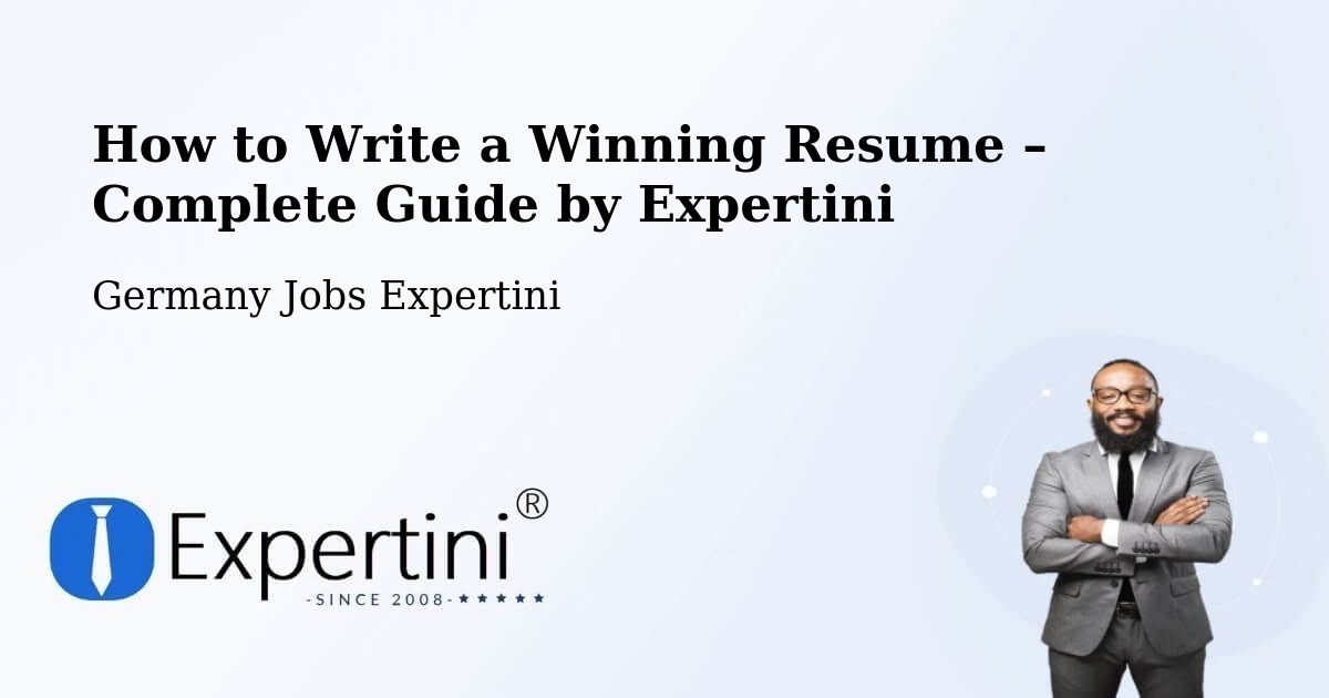 Resume Writing Guide for Job Seekers – Titz - Titz, Germany Jobs Expertini